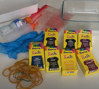 Cómo hacer tie dye con Tintes